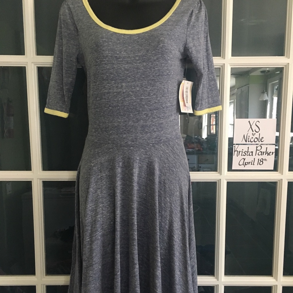 Xs Nicole fit and flare a-line dress